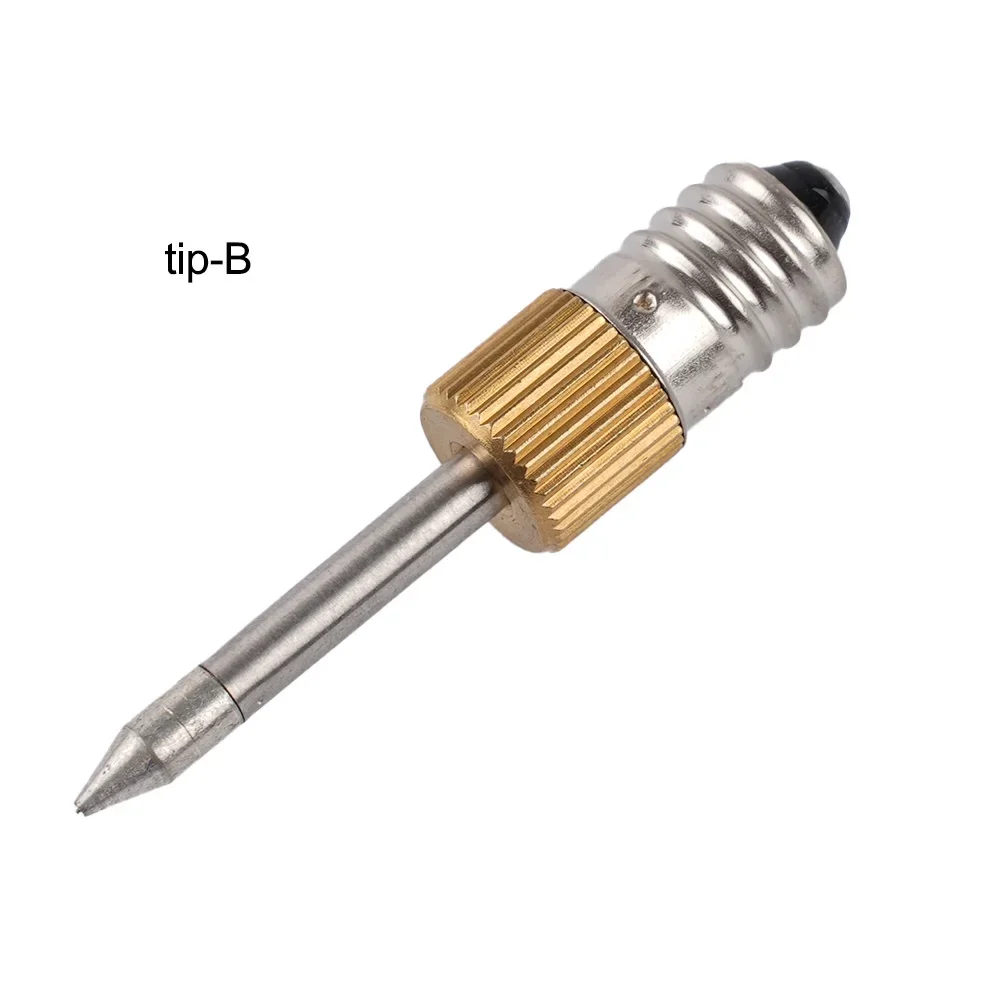 E10 Welder Tips Soldering Head Portable Soldering Iron Tips Anti-rust Welding Head With Thread Replacement Soldering Tool