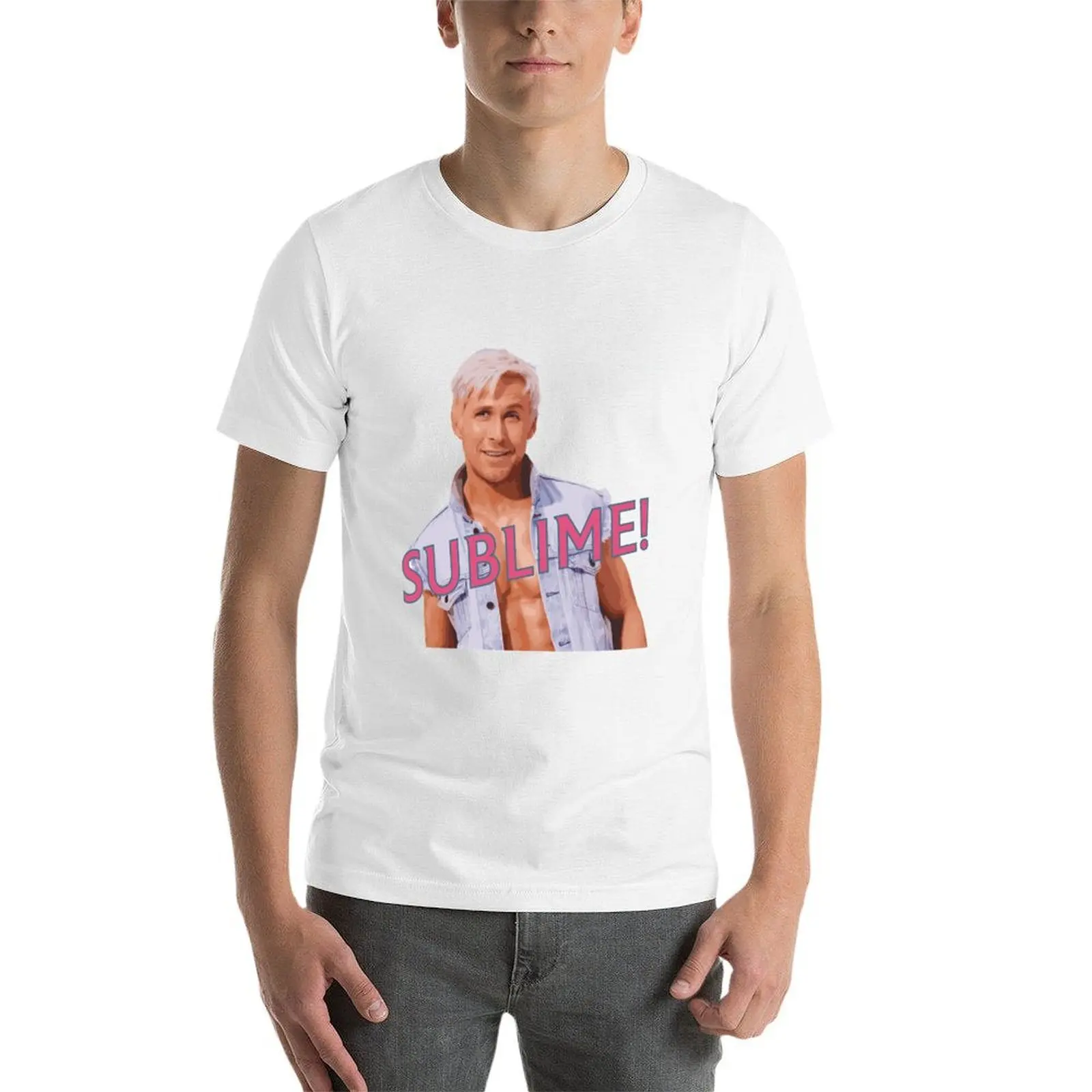 تي مان تي شيرت قطن رجالي قمصان كين، رجل سامية!! تي للقمصان المضحكة للرسومات الناعمة #3