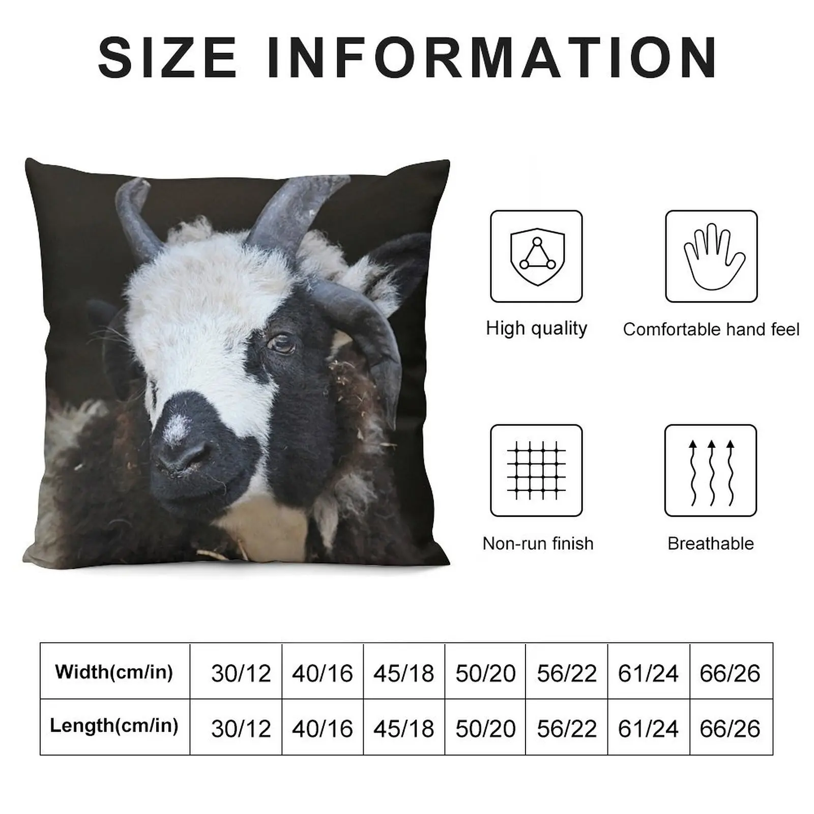 Jacob Sheep Throw Pillow christmas ornaments 2025 Bed pillowcases Pillow Decor pillow