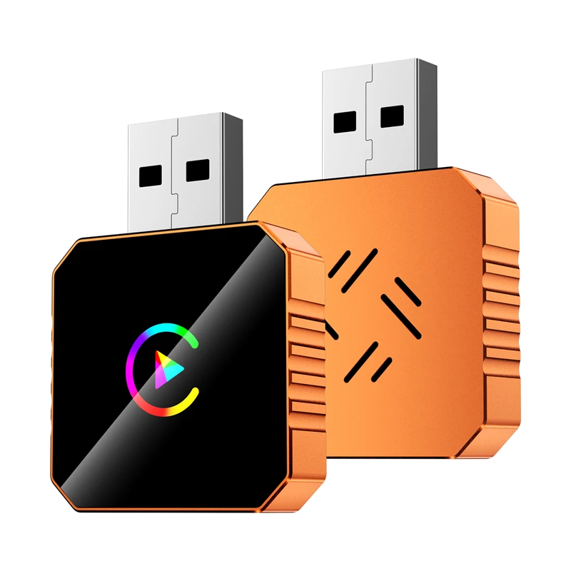 Беспроводной автоматический адаптер Lenovo 2 в 1 AI Smart Box CarPlay Android Mini USB C Smart Dongle для автомобиля 5 ГГц Wi-Fi Стабильное подключение