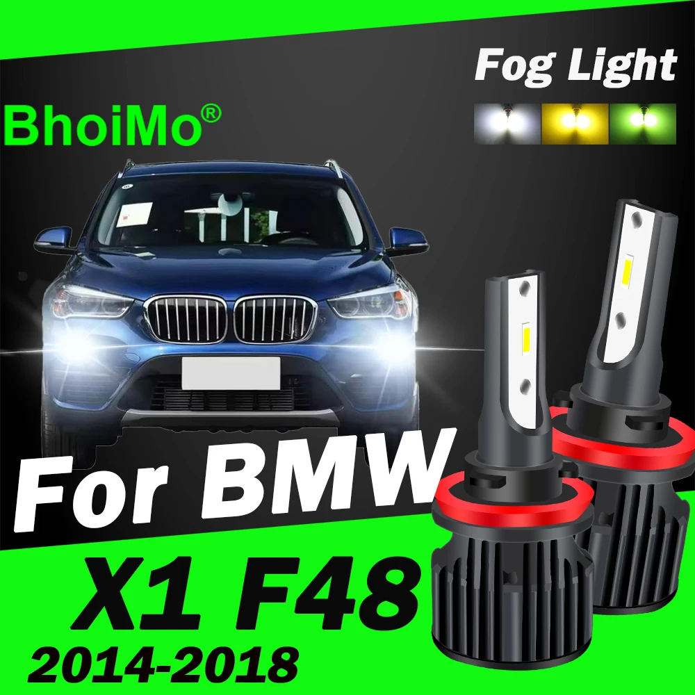 

BhoiMo For BMW X1 F48 Front Fog Light Lamp Car 2017 2018 2014 2015 2016 Auto Led Bulb