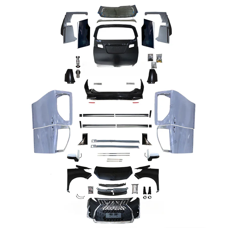 High Quality LM Appearance Body Kit New Exterior Upgrade Modification Parts Fit for Alphard 2009-2015 Facelift Accessories