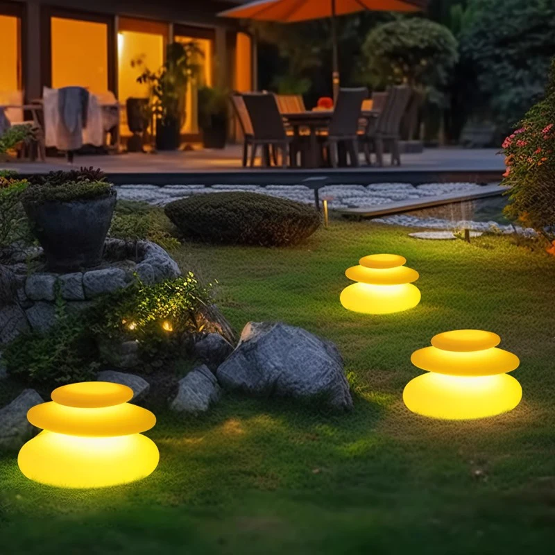Luminous Stone Lamp Lawn Solar LED Outdoor Lighting Non solar Lamp Outdoor Garden Decoration Outdoor Garden Light