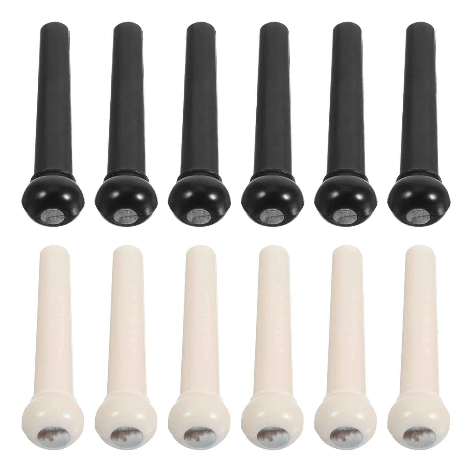 

12Pcs Acoustic Guitar Bridge Pin Set Longlasting Material Secure Fit Stylish Upgrade Guitar Accessories Bridge Pin