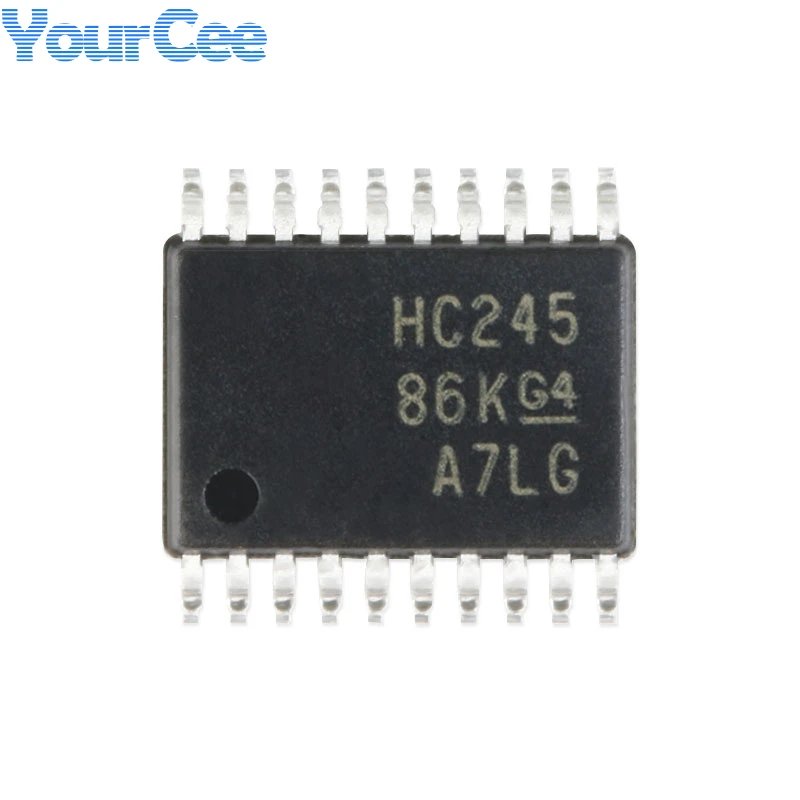 10pcs SN74HC245PWR TSSOP-20 HC245 SN74 SN74HC245 Three-state Output Eight-way Bus Transceiver SMD Logic Chip