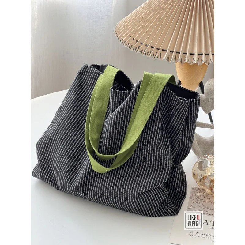 mochila-feminina-coreana-de-lona-xadrez-multicamadas-bolsa-de-yoga-artistica-casual-de-ombro-Unico