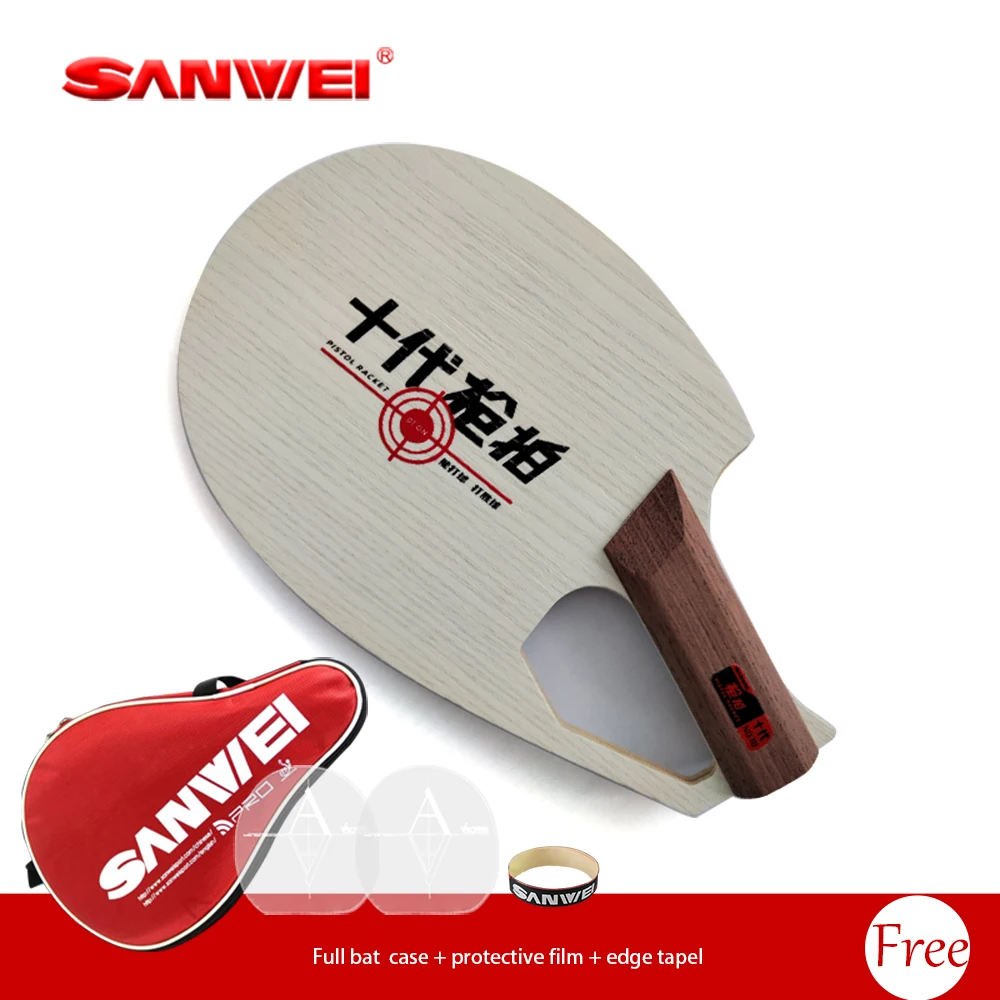 

Original SANWEI Patented Pistol Racket Q3 Table Tennis Blade Ping Pong Blade Professional Paddles