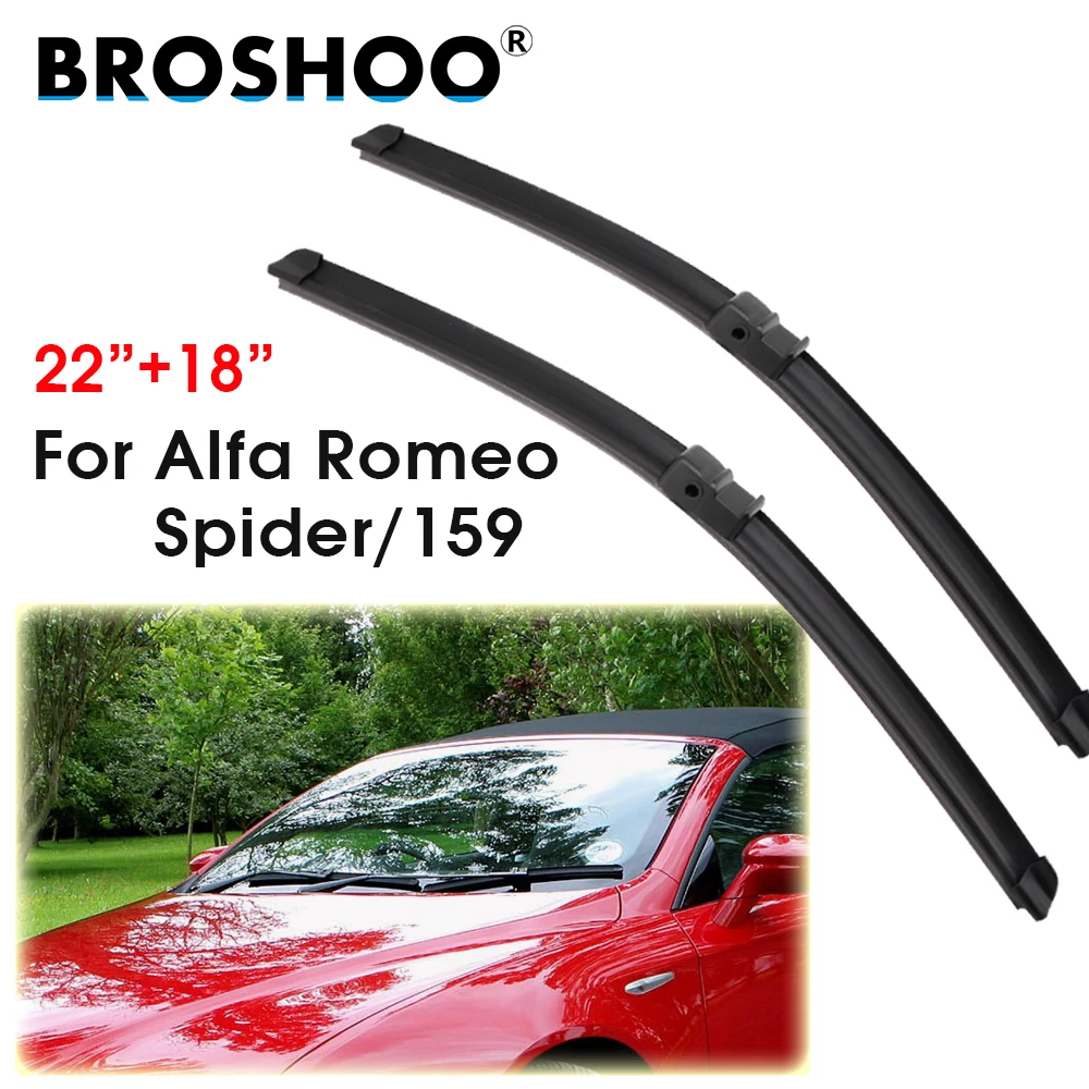 

Car Wiper Blade 22"+18" For Alfa Romeo Spider 2006-2010/159 Sedan Wagon 2005-2012 Front Window Windscreen Windshield Wipers