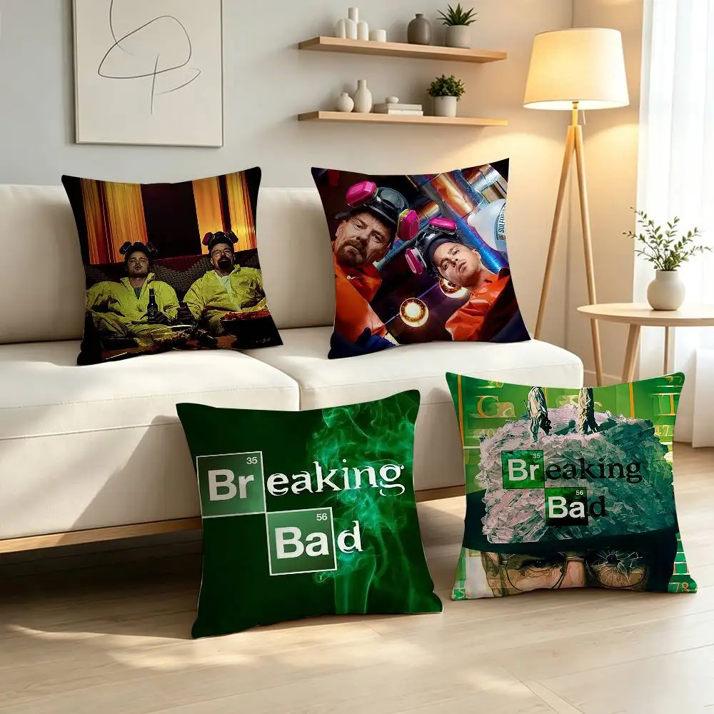 Crime Drama B-Breaking Bad Pillow Case Pattern Printed Pillowcase For Living Room Sofa Cushion Cover