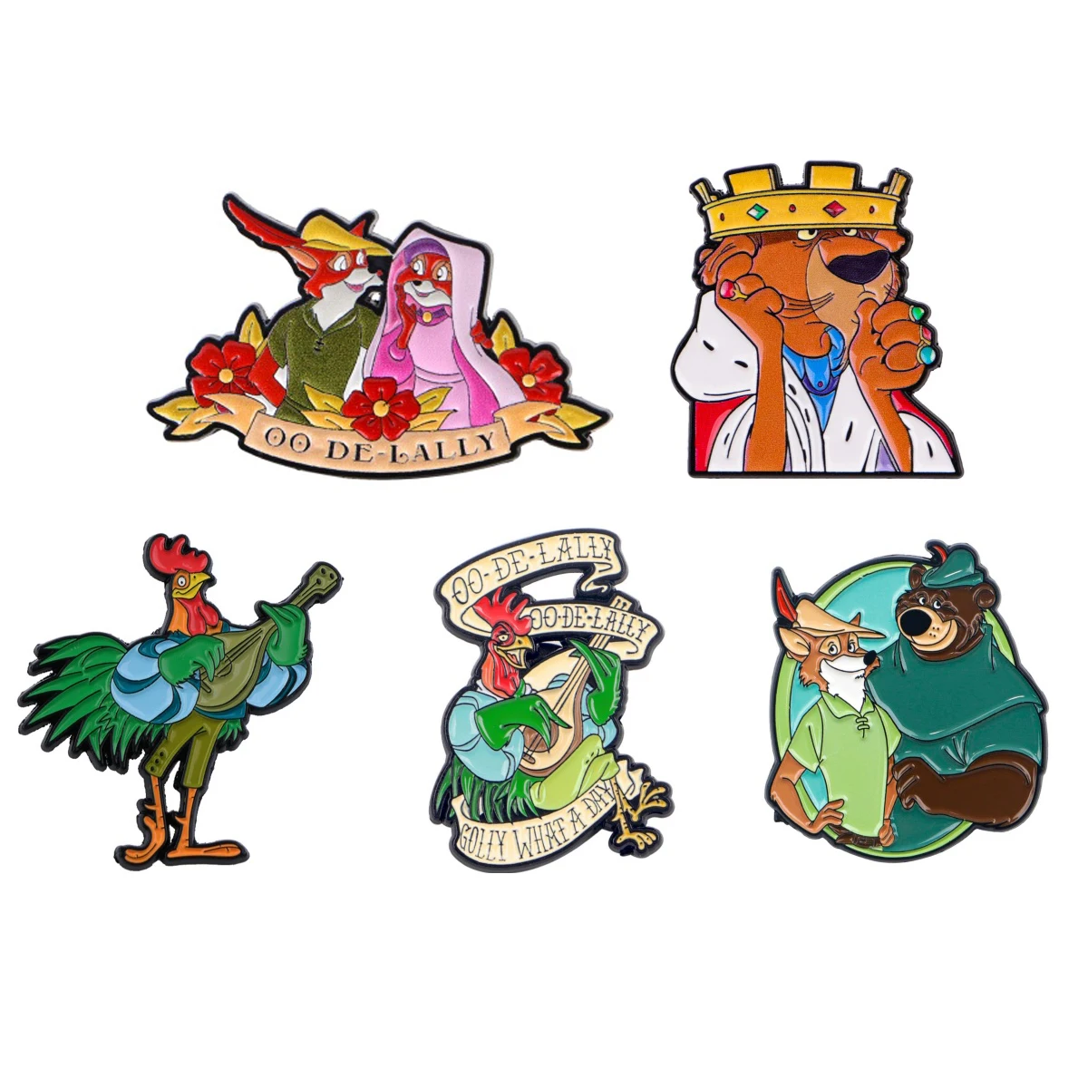 Broche de Esmalte de Leão Fofo e Galo de Desenho Animado para Casaco, Broches Femininos, Emblemas de Lapela da Moda, Presente de Joia para Amigos