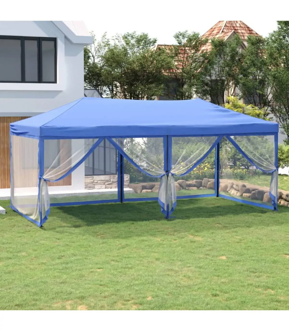 3x6 m Blue side wall folding party tent and gazebos