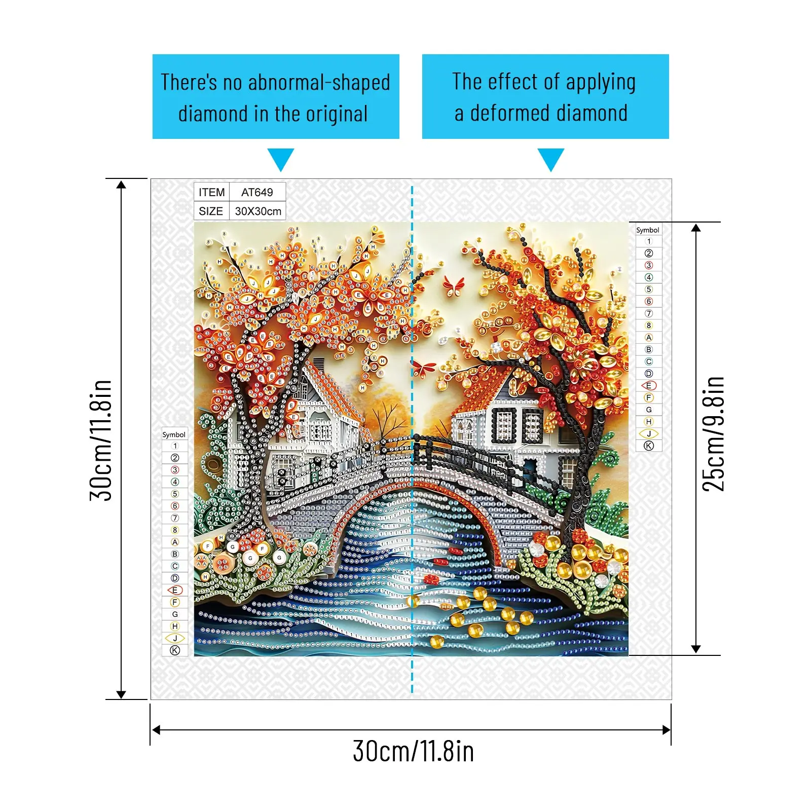 DIY Beautiful scenery 5D Special Shape Diamond Art Kits for Beginners, Diamond Art Painting Kits for Home Wall Decoration Gift