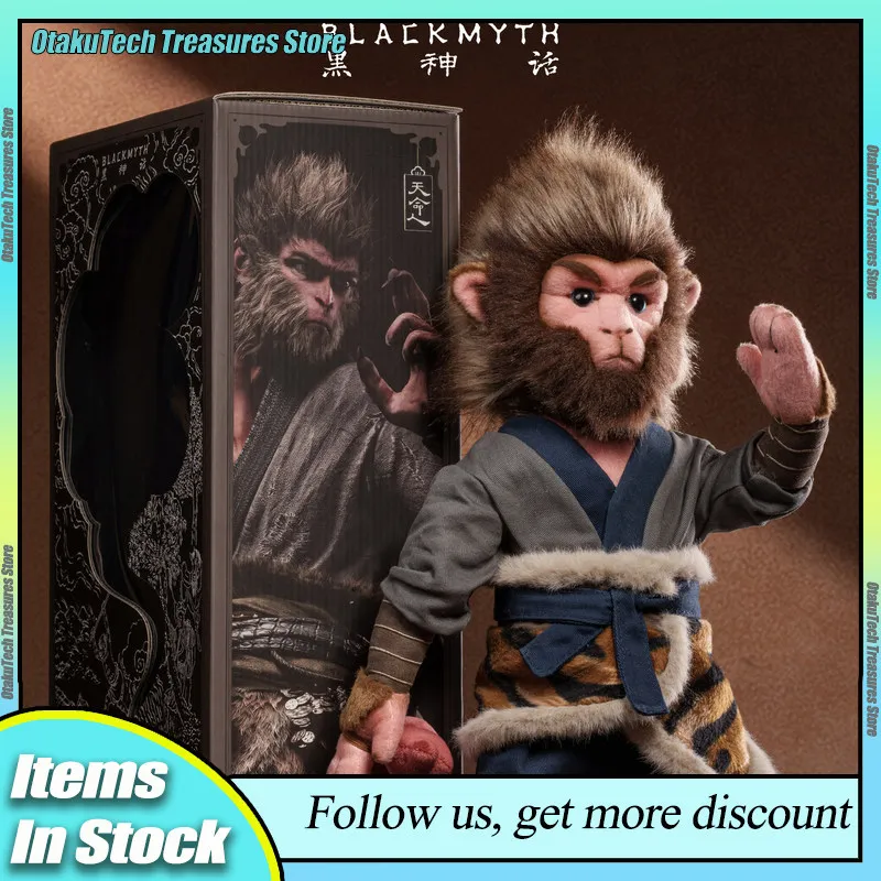 

Genuine BLACK MYTH The Destined One Posable Joints 39cm Plush Figurine Desktop Decor Collectible Game Merch Birthday Gift