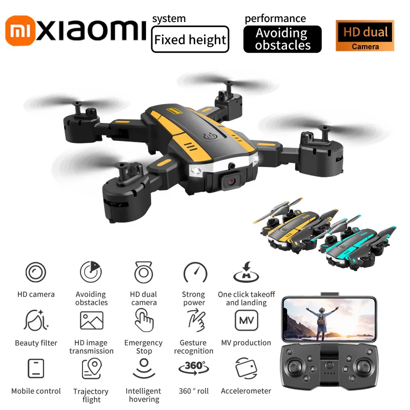 Xiaomi-Drone T6 professionnel, caméra GPS 8K HD, évitement d\'obstacles, photographie aérienne, flux optique, quadrirotor pliable, jouet cadeau