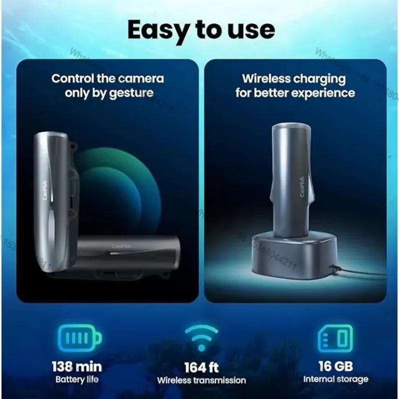 Hot Sale Underwater Canfish Fishing CamX High-definition Wireless Deepwater Video Recorder Underwater Fishing Video Lure