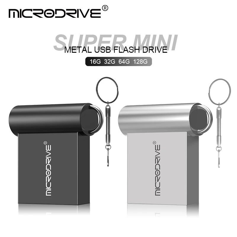 Mini USB Flash Drive 128GB 64GB 32GB 16GB 8GB 4GB Metal 2.0 Pendrive Memory Stick Pen Drive 2.0 High Speed 128GB 64GB U Disk