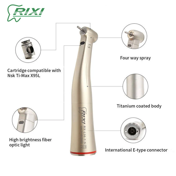 Applicable to E-type micro motor/air motor/1:5 LED Increasing Contra Angel Handpiece