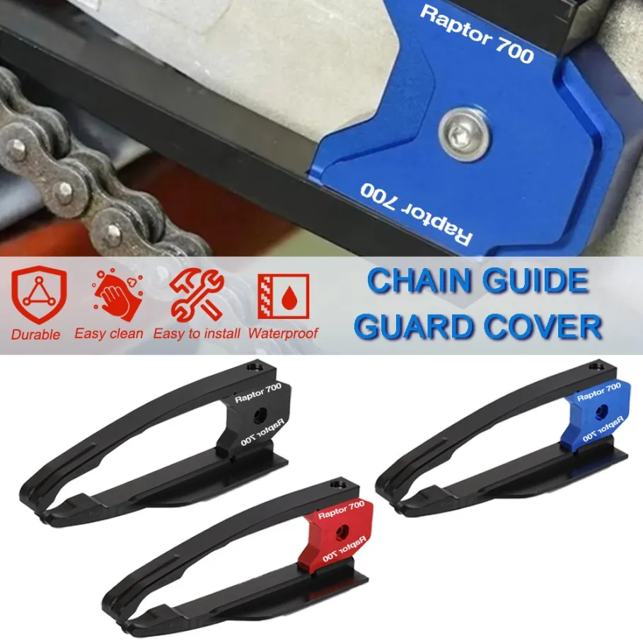 

Chain Guide Guard Cover Protector Accessories For Yamaha RAPTOR 700 700R ATV 2006 2007 2008 2013-2017 2018 2019 2020 2021 2022