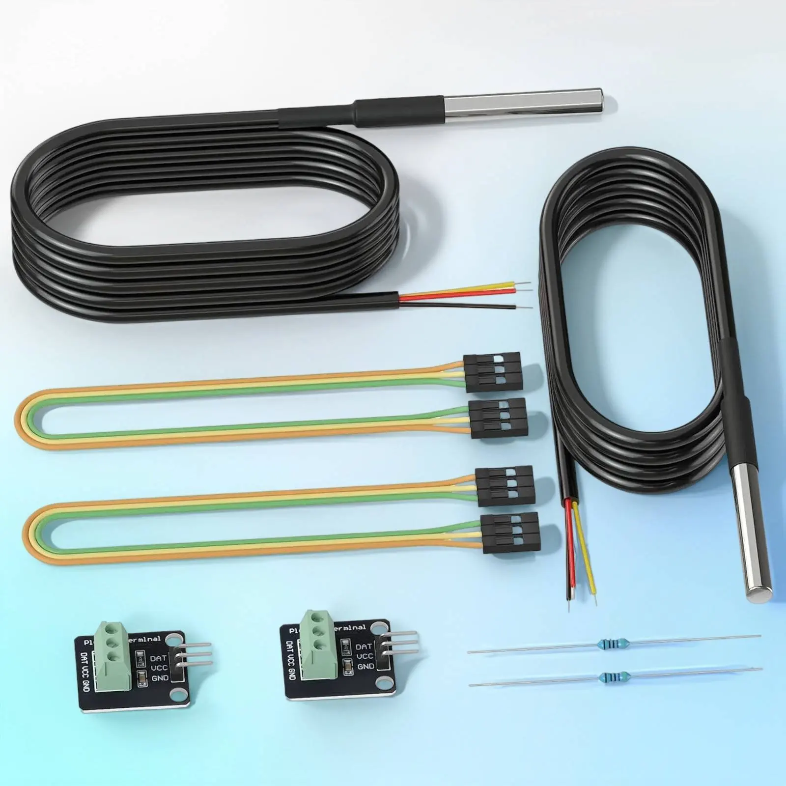 2-pecas-sensor-de-temperatura-ds18b20-com-fio-Unico-single-wire-wire-bus-a-prova-d'Agua-para-projetos-diy-pull-up
