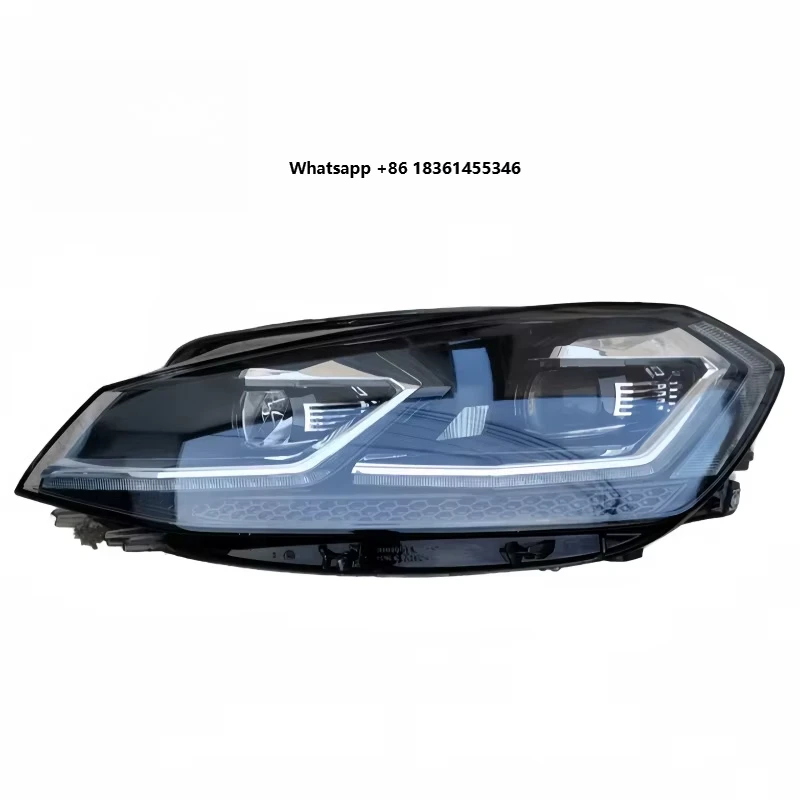 

For Golf 7.5 MK7.5 LED Headlight 2018-2021 GOLF7.5 DRL Turn Signal High Beam Angel Eye Accessories Car Light