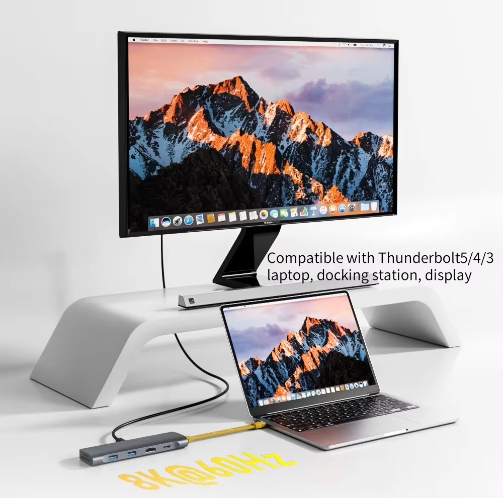 USB 4 Cable Portable Keychain 0.4ft 240W Charging USB C Cable 80Gbps Data Transfer 8K 60Hz Video Display for iPhone Mac Min iPad