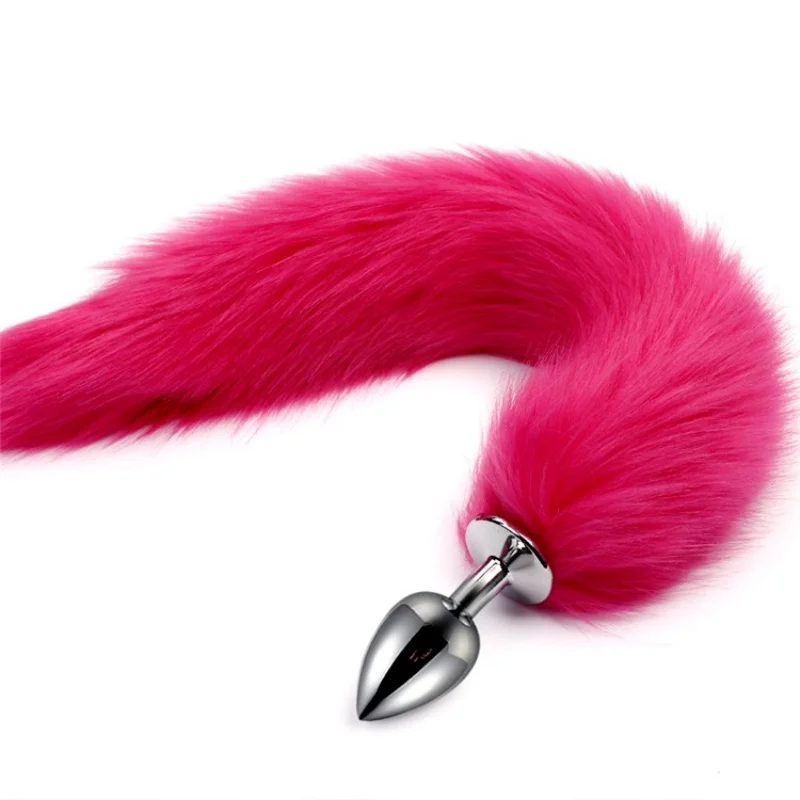 5ขนาดปลั๊กเสียบก้นโลหะ Fetish Fox TAIL ของเล่นที่ใกล้ชิด BDSM เครื่องขยายทวารหนักผลิตภัณฑ์เพศเกมอีโรติกสำหรับผู้ใหญ่