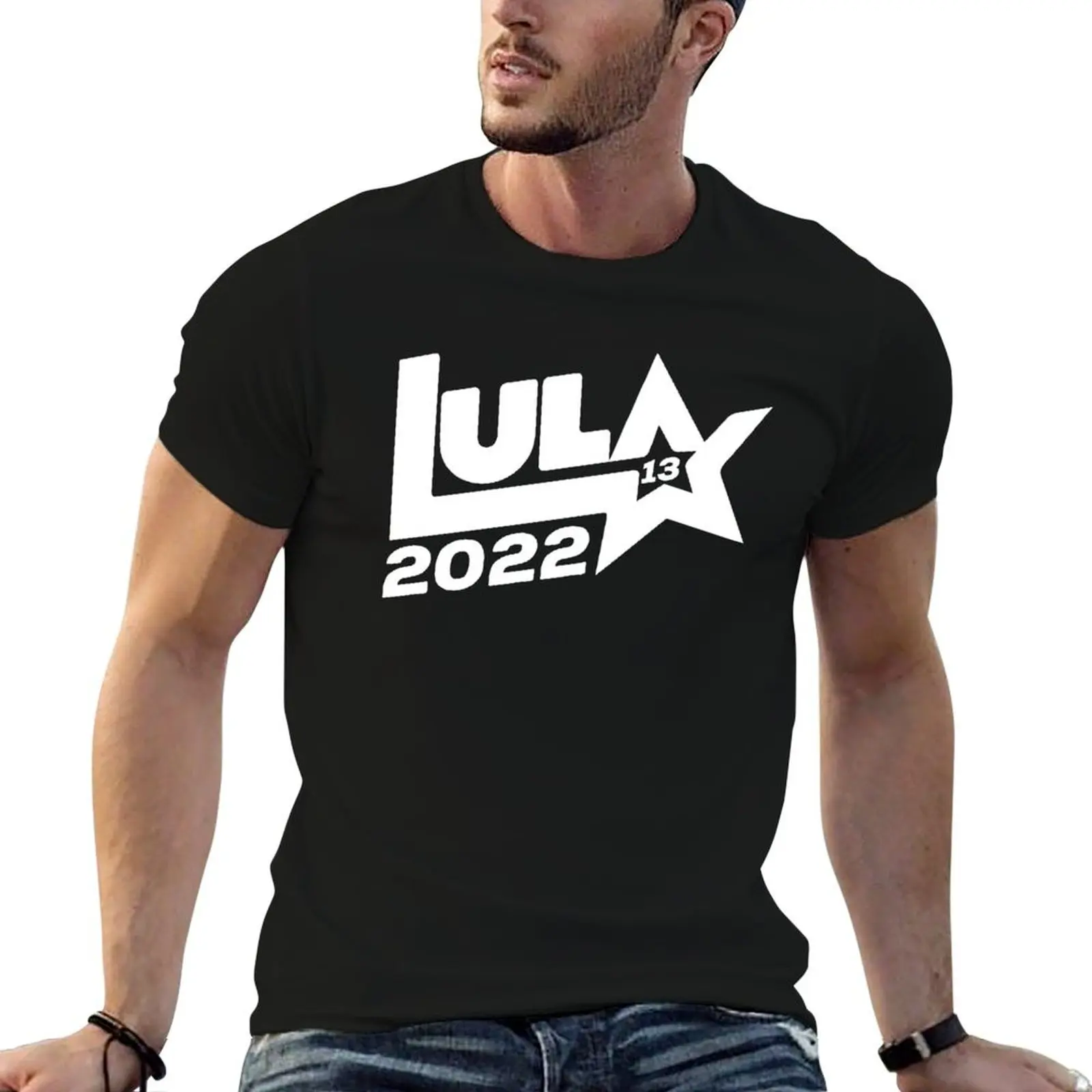 Lula 2022 13 PT elei? ?es presidenciais brasil 2022 camiseta impressão personalizada homem t camisa designer camiseta