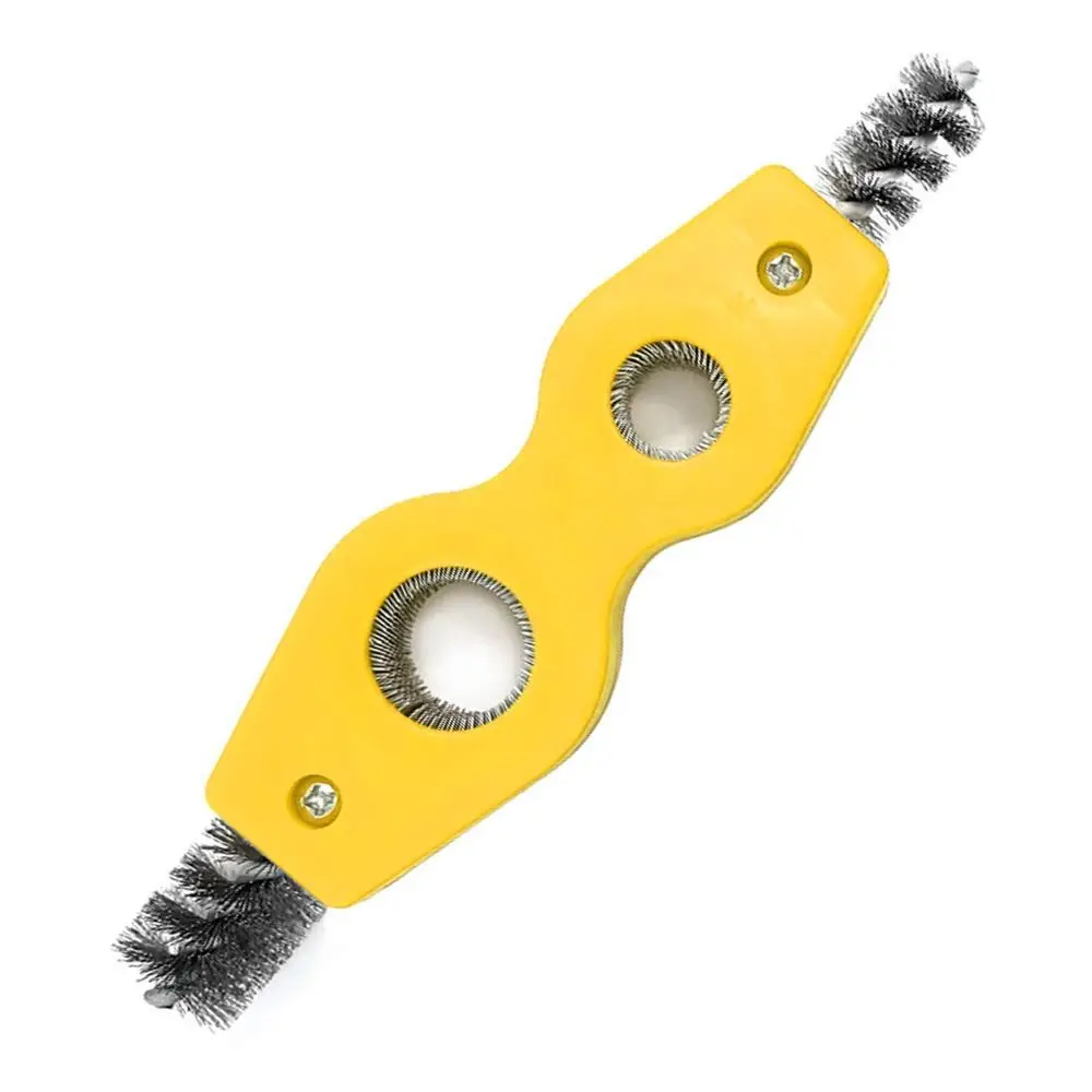 Durable Cleaner Chamfering Tool Double-headed Deburrer Copper Tube Polishing Wire Brush Copper Pipe Brush Scaling Brush