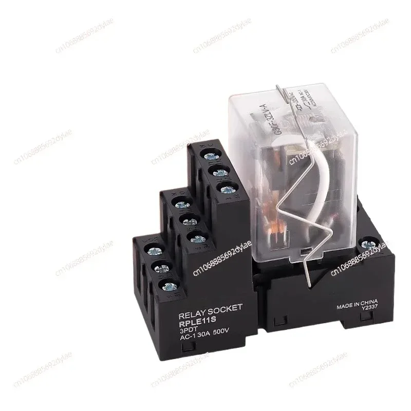 G30F-A high-power intermediate relay 12V24V220V 30A high current three open three closed with base