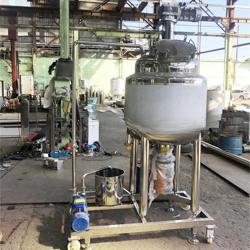 Electric heating emulsion mixing tank for food, cosmetics and other industries