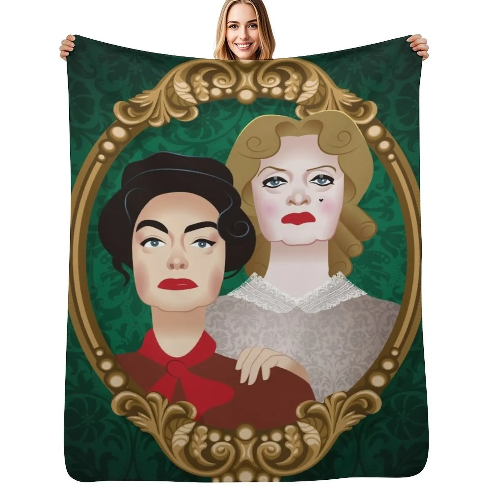 The Hudson sisters Throw Blanket Nap Stuffeds Comforter Thermals For Travel Personalized Gift Thermal Blankets