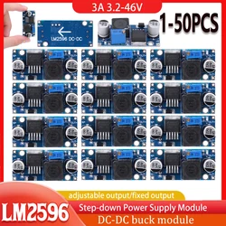 1-50PCS LM2596S DC-DC Adjustable Step-Down 3.2-46 V Voltage Regulator Power Supply Module LM2596 3A Buck Converter