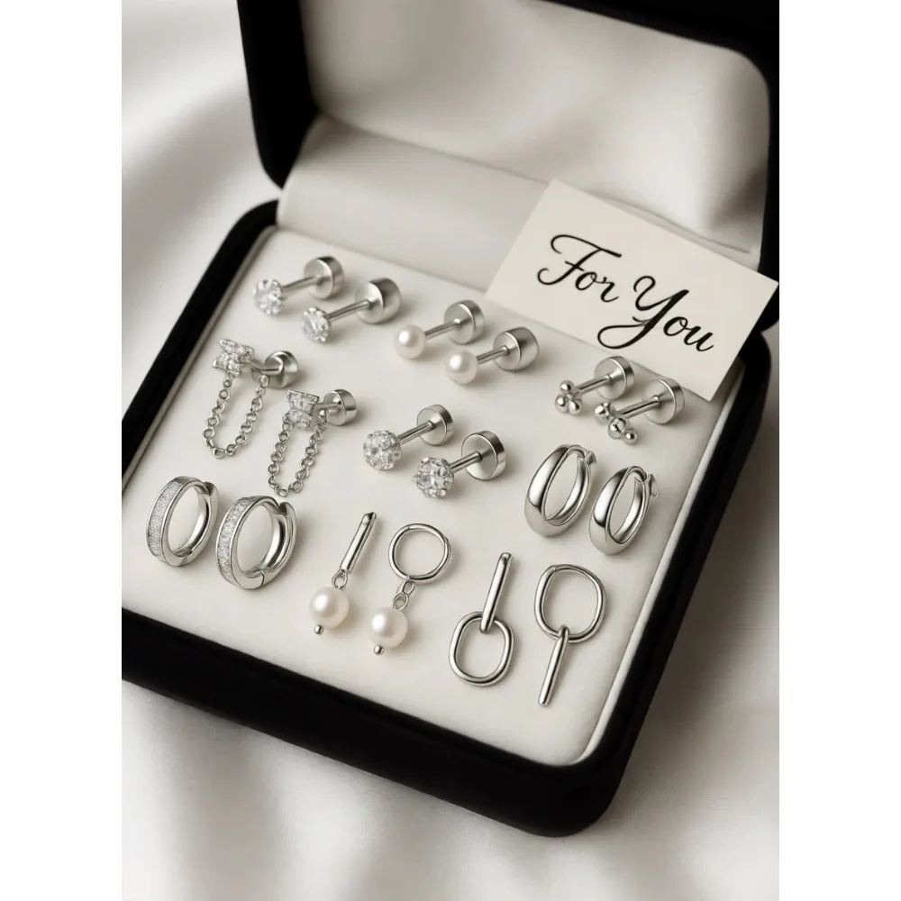 

Гипоаллергенные серьги-кольца из хирургической стали 20G с плоской задней частью для чувствительных ушей, позолоченные