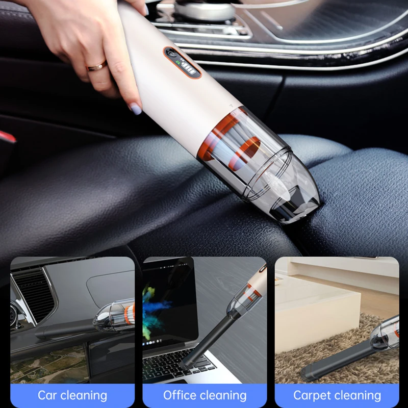 Xiaomi Youpin Car Vacuum Cleaner Digital Display Powerful Wireless Cleaner Strong Suction Portable Handheld Home Appliance New