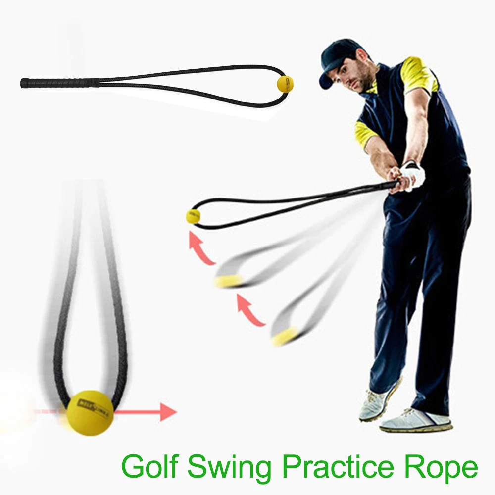 Golf Swing Training Rope Indoor Physical Fitness Hand Grip Postural Correction Golf Swing Trainer Rope