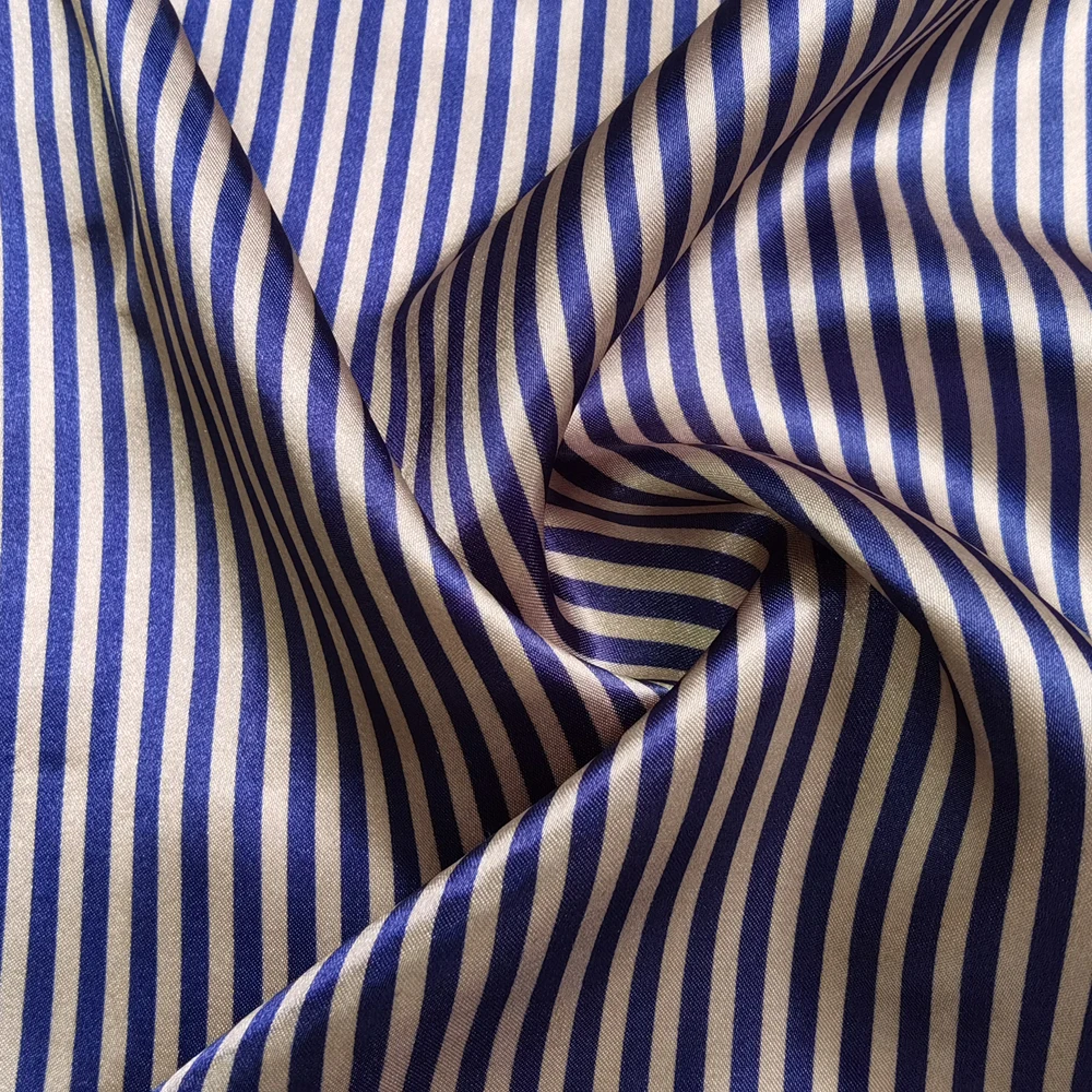 Satin-Stoff 58 Zoll Breit | 2 Meter | 5 Meter | Gestreiftes Material Futterstoff Seidiger Satin Großhandel – Detail 10