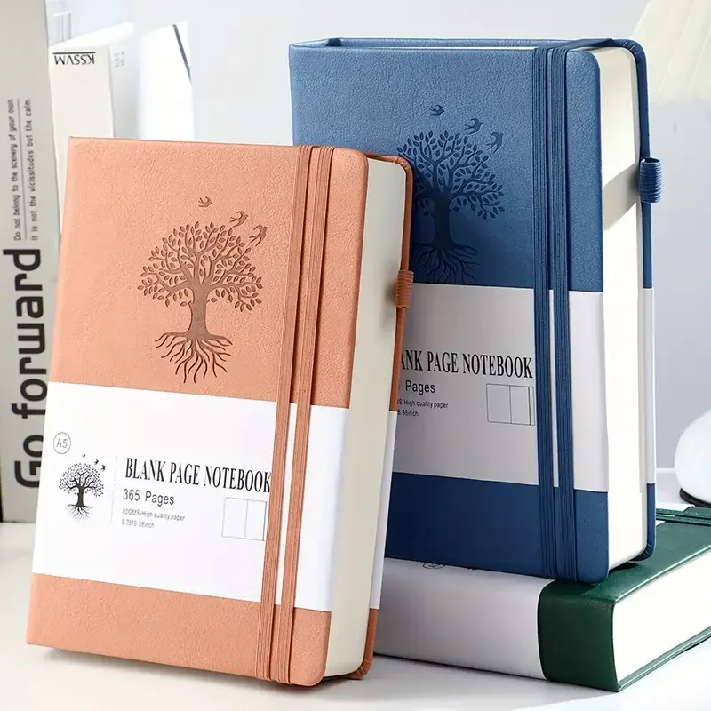 730 Pages Diary Extra Thick A5 Blank Notebook Korean Stationery Softcover Notepad Sketchbook Notebooks Writing Pads Office