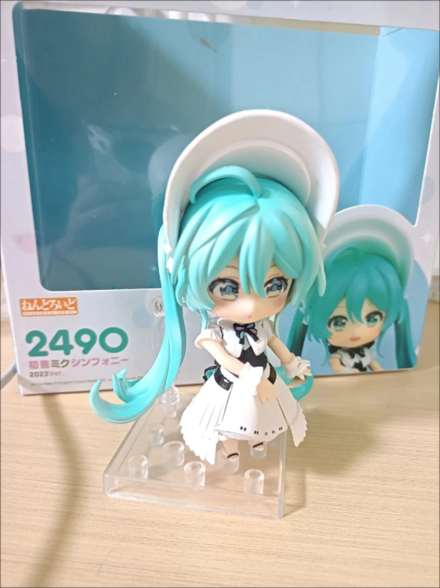Q-الإصدار Nendoroid Hatsune Miku Yuki الكلب ذو الأذنين الكبيرة على نموذج عرض صندوق هدايا عيد الميلاد #6