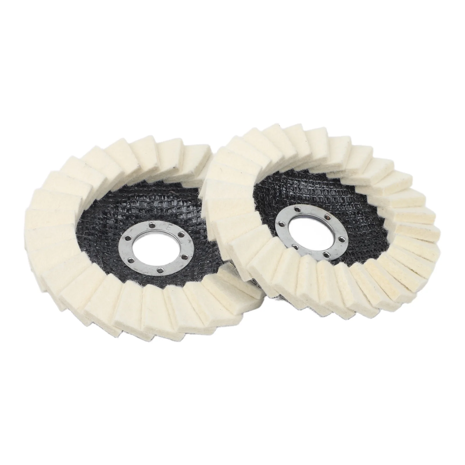 Felt Wool Buffing Pad Integrated into 22mm Bore Polishing Wheel for Metal and Non-Metal Polishing Including Glass and Marble