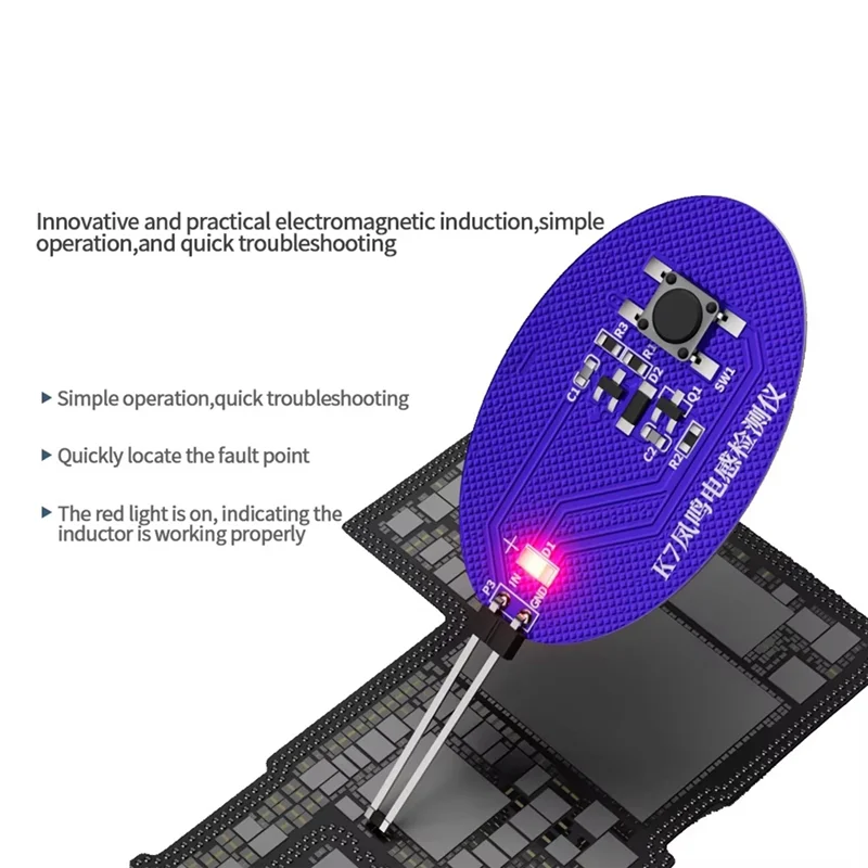 

A93E-Buzzing Inductance Tester For PCB Circuit Repair Mobile Phone Motherboard Inductor Coil Testing Tool New K7