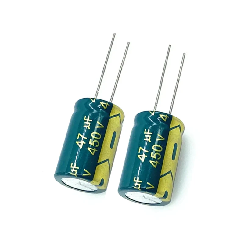 Capacitor eletrolítico de alumínio, alta freqüência, baixo ESR, 450V, 47UF, 450V, 47UF, 450V, 16x25mm, 2 pcs, 10pcs