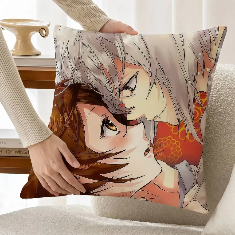 T-Tomoe N-Nanami K-Kamisama Kiss Custom Double Sided Print Square Pillow Cushion Cover