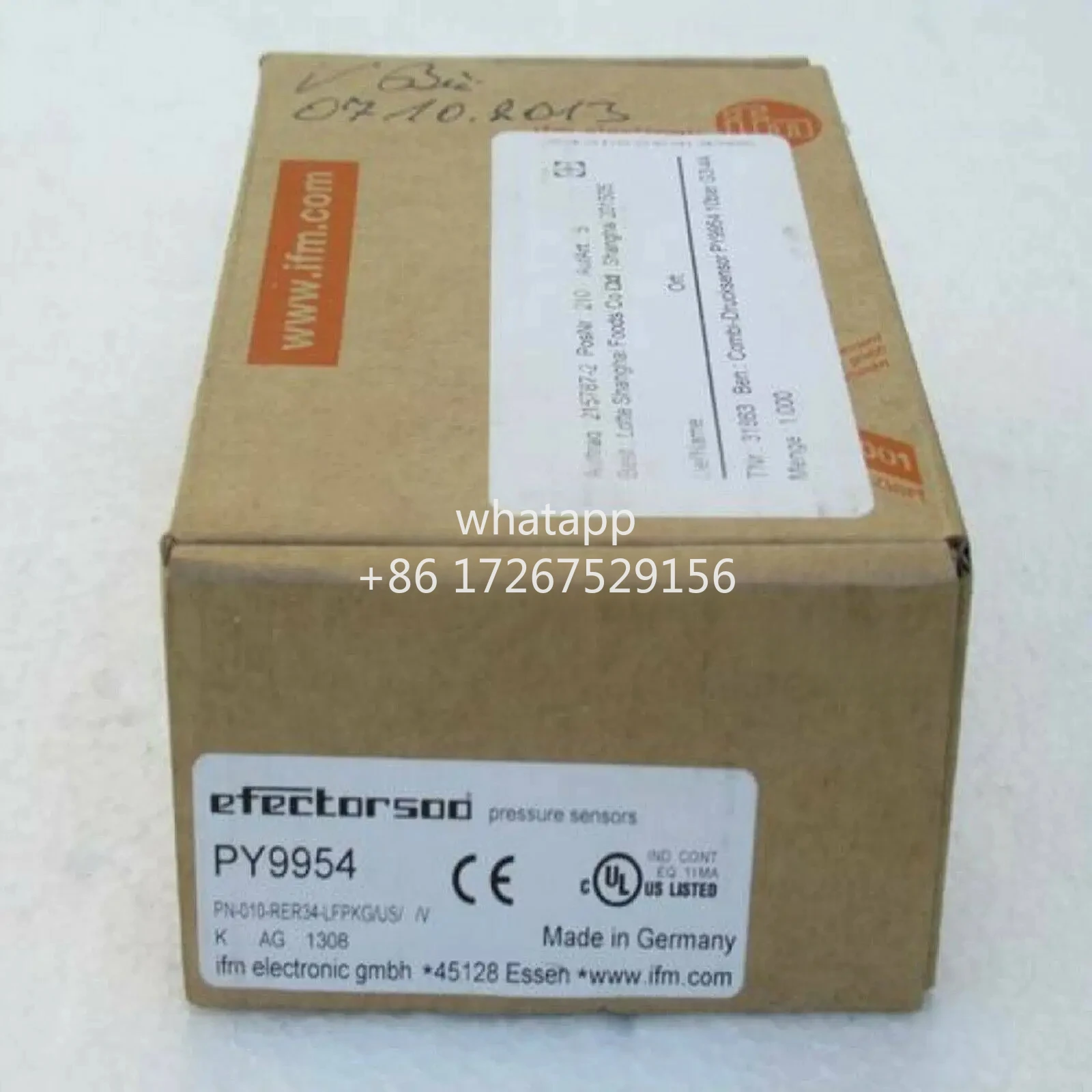 

1PCS New IFM PY9954 pressure switch In Box