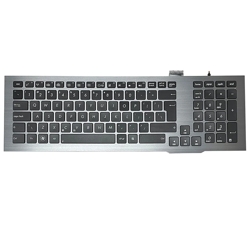 GZEELE US Black backlit keyboard for Asus G75 G75V G75VW G75VX 0KNB0-9414UI00 With Frame