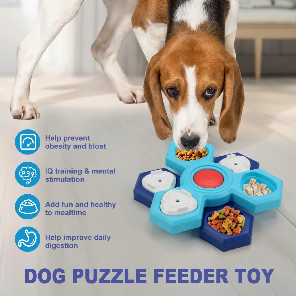 

Dog Puzzle Toys Interactive Slow Food Tray Training Boredom Relief Feeding Supplies for Pet Puppy Mental Stimulation Chew Fun