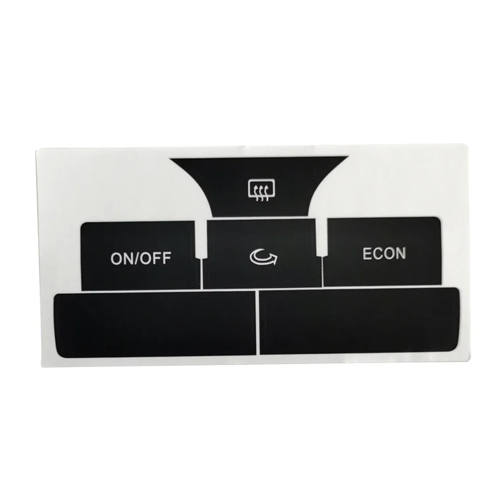 OEM Number: / A6 2004-2006 Button Decals A6 A/C Button Kit High Universality Reduced Light Penetration Vinyl Material