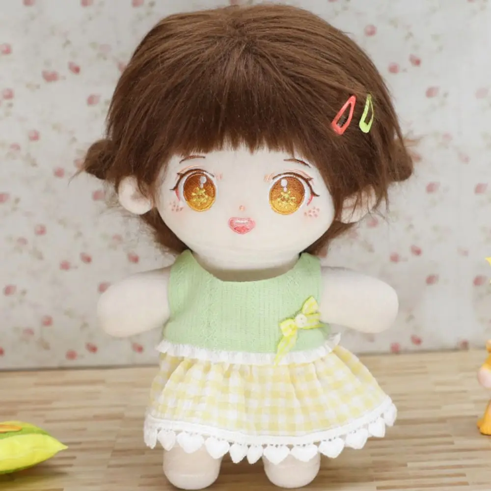 Rok Princess boneka katun 20cm, baju boneka katun, pakaian DIY, baju pernikahan, tanpa atribut, pakaian boneka Kawaii