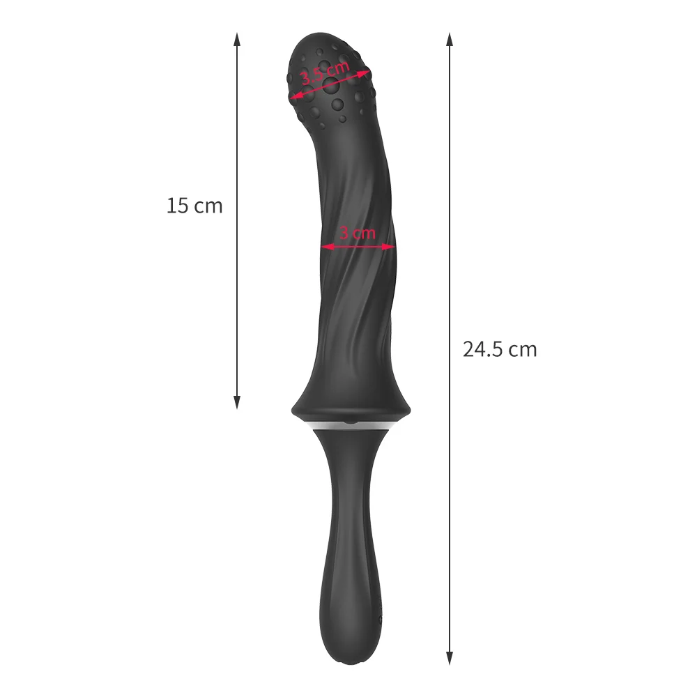 Movava 10 Speed Vibrating G-Spot Anal Plug Prostate Massage Soft Vibrators Wand Silicone Masturbator Erotic Sex Toys For Couple