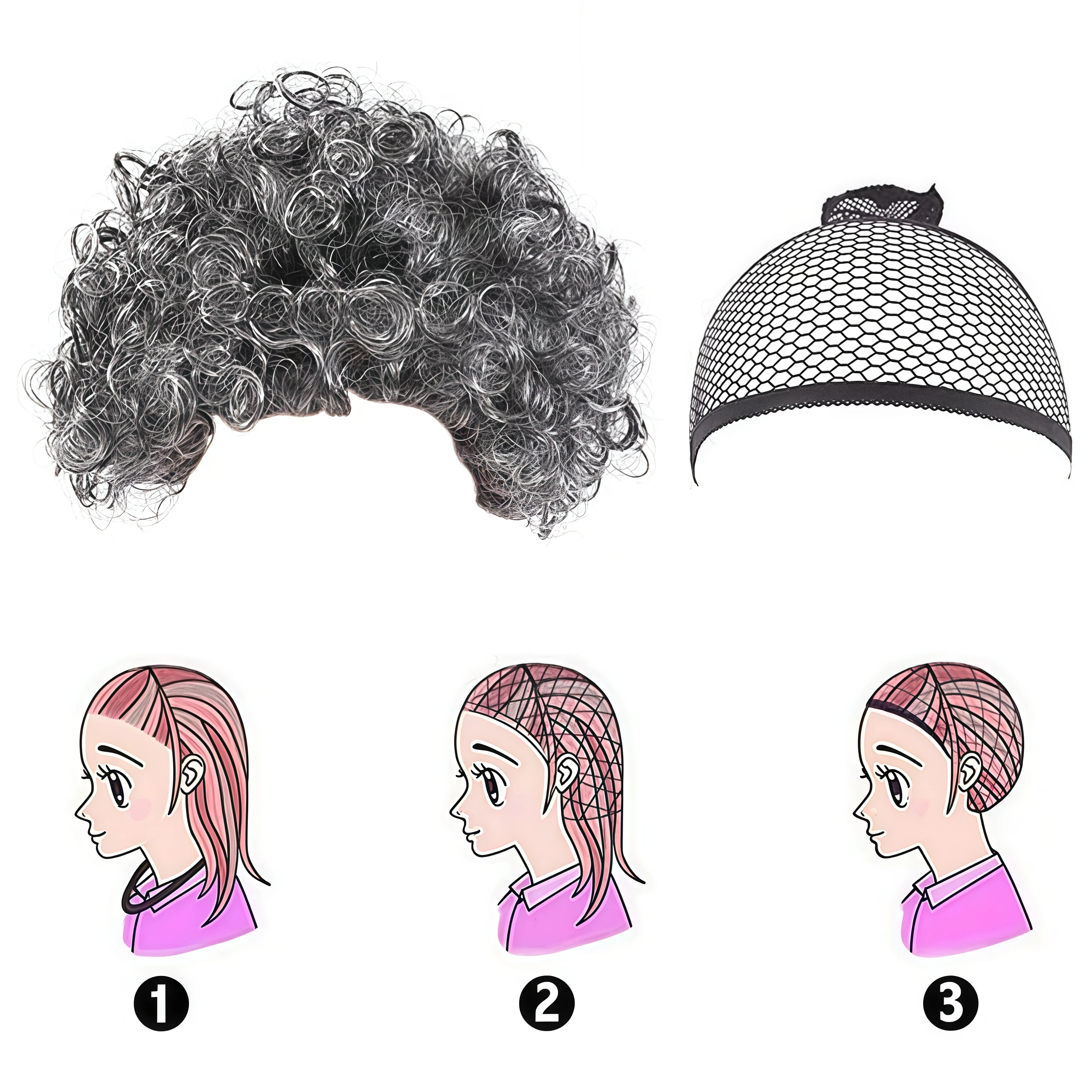 Zestaw Akcesoriów dla Starszej Pani, Babci, Dziadka, 100 Dni Szkoły, Przebranie dla Dzieci, Maskarada, Halloween, Karnawał, Cosplay, Występ, Rekwizyty dla Starszego Pana