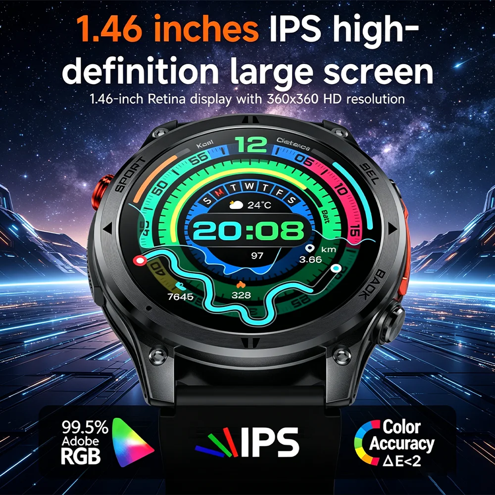 2026 New Outdoor Military Smart Watch Men 1.46